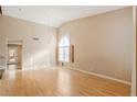 Spacious living room with hardwood floors and high ceilings at 2000 Golden Shadow Ct, Henderson, NV 89002