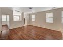 Bright living room featuring hardwood floors and an open concept design at 3968 Moon Tango St, Las Vegas, NV 89129