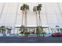 Building exterior showcasing the entrance and landscaping at 900 Las Vegas Blvd # 904, Las Vegas, NV 89101