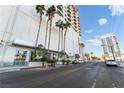 Exterior view of the building and surrounding street at 900 Las Vegas Blvd # 904, Las Vegas, NV 89101