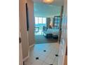 View into bedroom from apartment entryway at 145 E Harmon Ave # 2306, Las Vegas, NV 89109