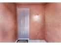 Private entry door with a welcome mat, leading into a mauve-colored hallway at 3975 N Hualapai Way # 266, Las Vegas, NV 89129