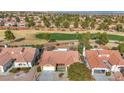 Aerial view of house and golf course at 9524 Sundial Dr, Las Vegas, NV 89134