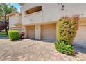 Attached two-car garage with brick pavers at 2050 W Warm Springs Rd # 712, Henderson, NV 89014