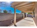 Covered patio with pergola and flagstone flooring at 4507 Golden Palomino Ln, North Las Vegas, NV 89032