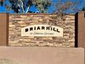 Briarhill at Elkhorns Springs community entrance sign at 7909 Dutch Canyon Ct, Las Vegas, NV 89131