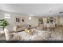 Open living area with hardwood floors and modern furniture at 340 Talladega Ct # Lot 13, Henderson, NV 89015