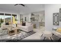 Spacious living room with mountain views and comfortable seating at 4714 Tindra Ave # Lot 15, Las Vegas, NV 89121
