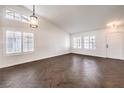 Spacious living room with hardwood floors and a high ceiling at 320 Mindoro Ave, North Las Vegas, NV 89031