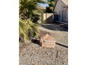 House address marker made of stone with the numbers 446044 at 4604 Possum Berry Ln, North Las Vegas, NV 89081