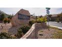 Stone entrance sign for the Montage Marron community at 5600 Nimes Ave, Las Vegas, NV 89141