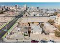 Aerial view showcasing the property's location near city buildings at 203 N 13Th St, Las Vegas, NV 89101