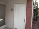 White front door with keypad entry at 2838 Loveland Dr # 1619, Las Vegas, NV 89109