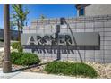 Modern community entrance sign for Archer at 9281 Albus Hills Ave, Las Vegas, NV 89143