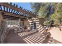 Covered patio with seating area, creating an outdoor oasis at 3800 Euclid St, Las Vegas, NV 89121