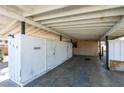 Spacious carport featuring a covered parking area with storage units at 709 N 22Nd St, Las Vegas, NV 89101