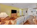 Bright living room featuring hardwood floors and neutral color palette at 1544 Tilman Ln, Boulder City, NV 89005