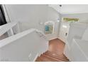 View of staircase leading to the second floor of the home at 8449 Kettledrum St, Las Vegas, NV 89139