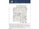 First floor plan featuring a kitchen, gathering room, den, and 3-car garage in the Daylight model home at 7199 Twilight Rider Ct, Las Vegas, NV 89118