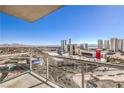 Balcony view featuring city views from a high rise condo at 200 W Sahara Ave # 2108, Las Vegas, NV 89102