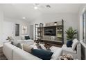 Stylish living room with vaulted ceilings, neutral decor, and ample natural light at 2612 Springridge Dr, Las Vegas, NV 89134