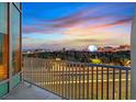 Balcony view showcasing the vibrant cityscape at sunset with views of the High Roller at 360 E Desert Inn Rd # 602, Las Vegas, NV 89109