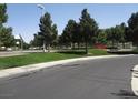 Community park area with lush grass, mature trees, and recreational facilities at 833 Aspen Peak Loop # 1524, Henderson, NV 89011