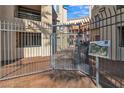 Secured entry gate with access key pad and a community map display at 260 E Flamingo Rd # 113, Las Vegas, NV 89169