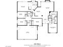 Detailed floor plan showcasing the layout of this 1868 sq ft home, highlighting each room's dimensions at 3181 Shadow Bluff Ave, Las Vegas, NV 89120