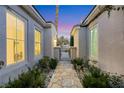 Charming stone walkway leading to a private courtyard at 2785 Soft Horizon Way, Las Vegas, NV 89135