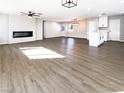 Open floor plan featuring vinyl floors and freshly painted walls at 6421 Dinning Ave, Las Vegas, NV 89107