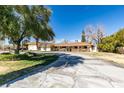 Spacious ranch-style home with an expansive driveway and mature landscaping at 4530 W Maulding Ave, Las Vegas, NV 89139