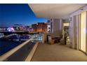 Large balcony with seating offering city views, creating a perfect retreat at 2877 Paradise Rd # 2703, Las Vegas, NV 89109