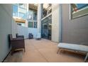 Private outdoor patio featuring comfortable seating, ideal for relaxation at 353 E Bonneville Ave # 752, Las Vegas, NV 89101