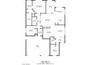 Detailed floor plan showcasing the layout of the 2014 square foot home at 283 New River Cir, Henderson, NV 89052