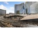 Stunning exterior view of the building and transit system offering convenient access to nearby attractions at 3726 Las Vegas Blvd # 303, Las Vegas, NV 89158
