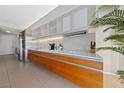 Sleek kitchen with stainless steel appliances, modern cabinetry, and a clean, minimalist design at 3726 Las Vegas Blvd # 303, Las Vegas, NV 89158