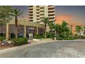 Attractive building exterior with palm trees and manicured landscaping, providing a welcoming entrance at 8255 Las Vegas Blvd # 1908, Las Vegas, NV 89123