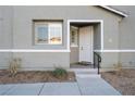 Close up view of a white front door at 25 Lone Cove Ct # 2, Henderson, NV 89012