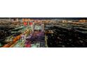 Panoramic aerial view of the vibrant Las Vegas strip showcasing the cityscape at night at 4381 W Flamingo Rd # 5708, Las Vegas, NV 89103