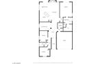 Detailed floor plan showcasing layout with kitchen, bedrooms, bathrooms, garage and living spaces at 10217 Queens Church Ave, Las Vegas, NV 89135