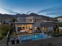 Stunning modern home with pool, spa, and mountain views at 826 Willits St, Las Vegas, NV 89138