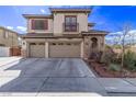 Charming two-story home with a three-car garage and well-maintained landscaping at 3009 Little Crimson Ave, North Las Vegas, NV 89081