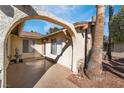 A beautiful courtyard featuring a decorative fountain and a peaceful outdoor retreat at 5111 Rudy Ln, Las Vegas, NV 89120