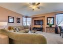 Comfortable living room with neutral tones, plush seating, and natural light creating a cozy atmosphere at 7700 Constanso Ave # 204, Las Vegas, NV 89128