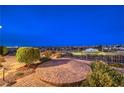 Paver patio and beautiful desert landscaped backyard overlooking the city at 1964 Oliver Springs St, Henderson, NV 89052