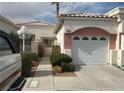 A well kept single-story home with desert landscaping and attached one car garage at 5185 Briar Meadow Way, Las Vegas, NV 89118