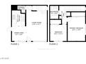 A detailed floorplan of the home, showcasing the layout of the kitchen, living room, bedrooms, and bathrooms at 6630 Bubbling Brook Dr # C, Las Vegas, NV 89107