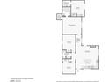 Floor plan showing primary bedroom, living room, kitchen, laundry room, bathroom and closet locations at 2205 Santa Clara Dr, Las Vegas, NV 89104