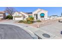 Charming single-story home featuring desert landscaping, a two car garage and solar panels at 3109 Bangor Ct, Las Vegas, NV 89134